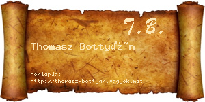 Thomasz Bottyán névjegykártya